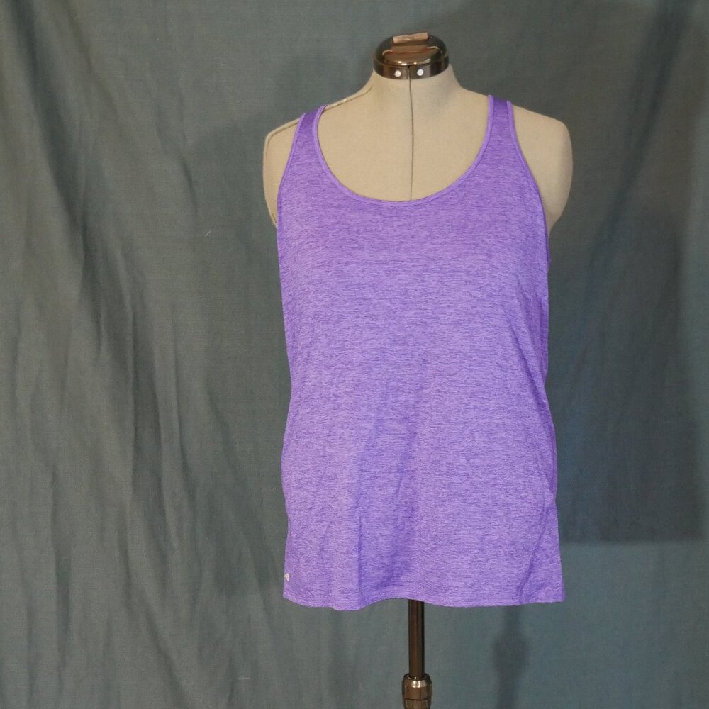 Purple workout tank top